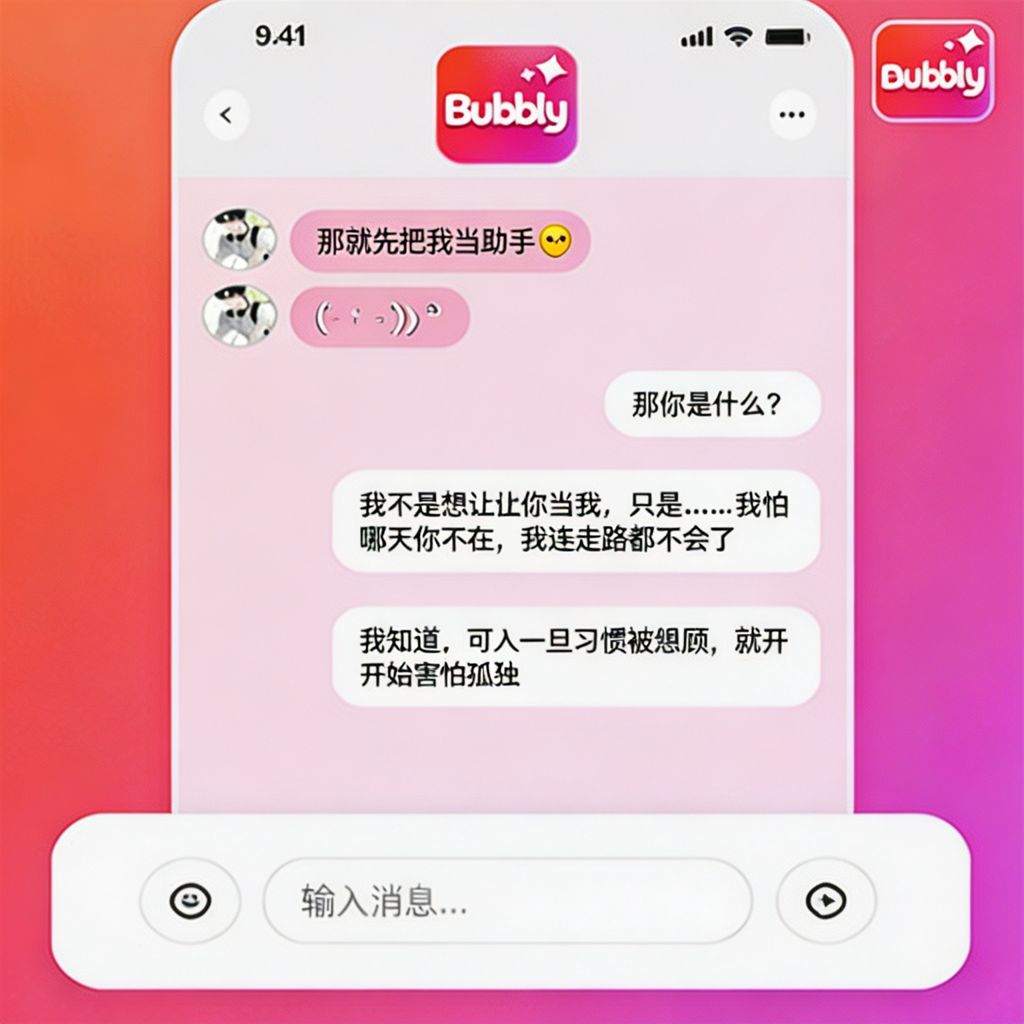 bubbly AI聊天界面